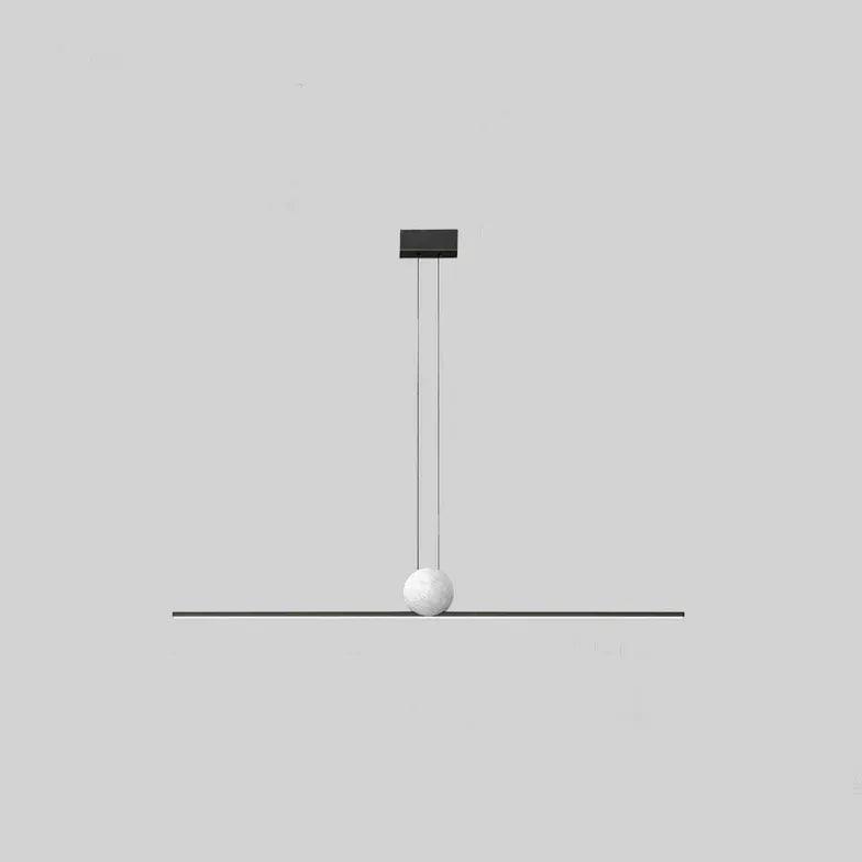 Linear Metal Minimalist LED Dining Room Pendant Light - Clowas