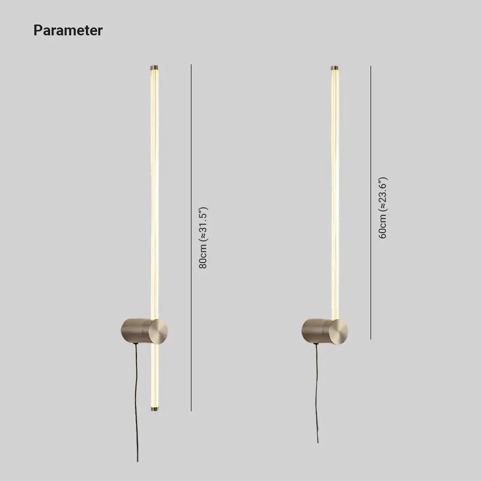 Linear Metal Plug in Wall Lights - Clowas