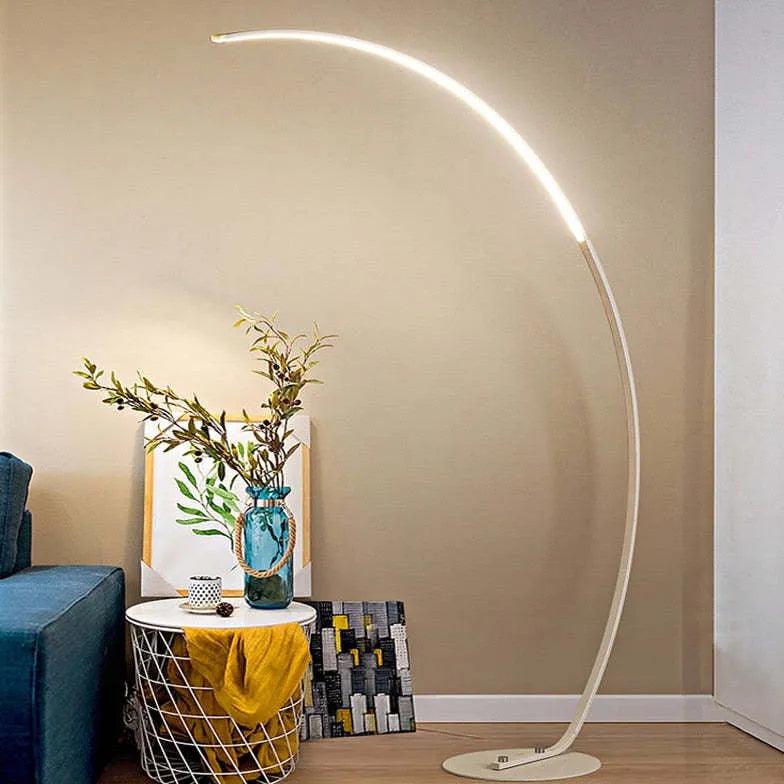 Linear Minimalist Curved Design Floor Lamp - Clowas