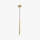 Linear Minimalist Gold Bedroom Pendant Light - Clowas