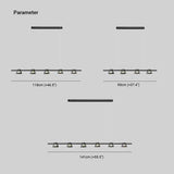 Linear Multi-Light Black Glass Pendant Light - Clowas