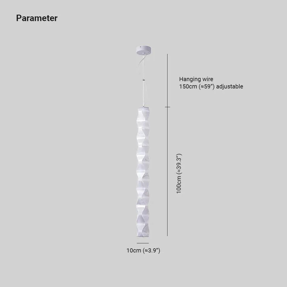 Long Curve Dining Room White Pendant Light - Clowas