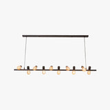 Long Light Bulb Black Industrial Chandelier - Clowas