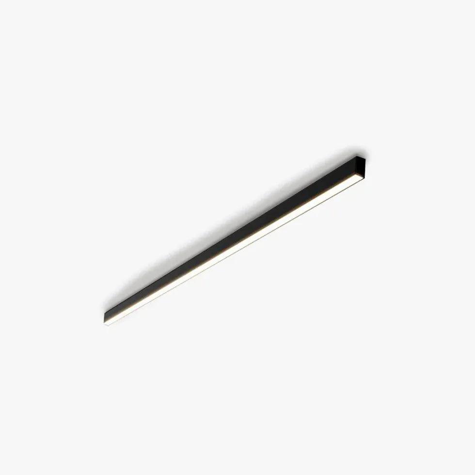 Long Linear Black Flush Ceiling Lights - Clowas