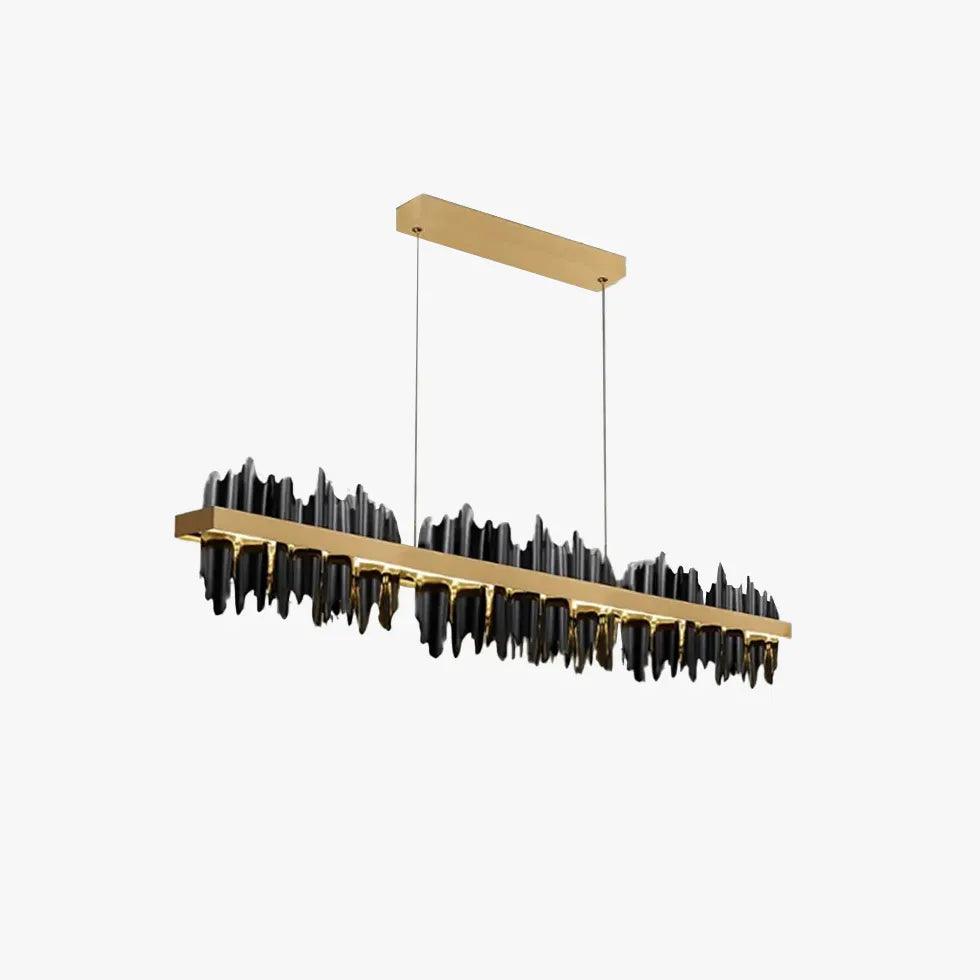 Long Pleated Industrial Living Room Chandelier - Clowas