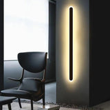 long rectangular Led Black Wall Lamps - Clowas