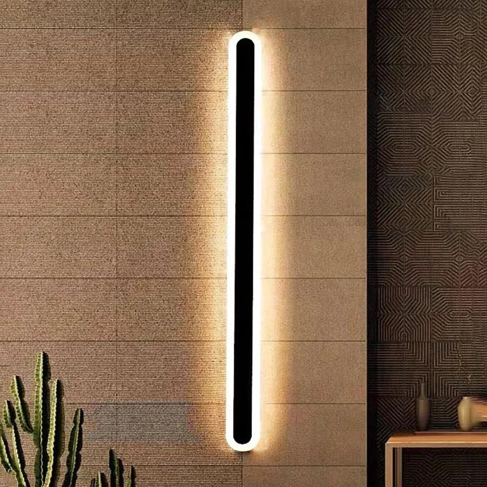 long rectangular Led Black Wall Lamps - Clowas