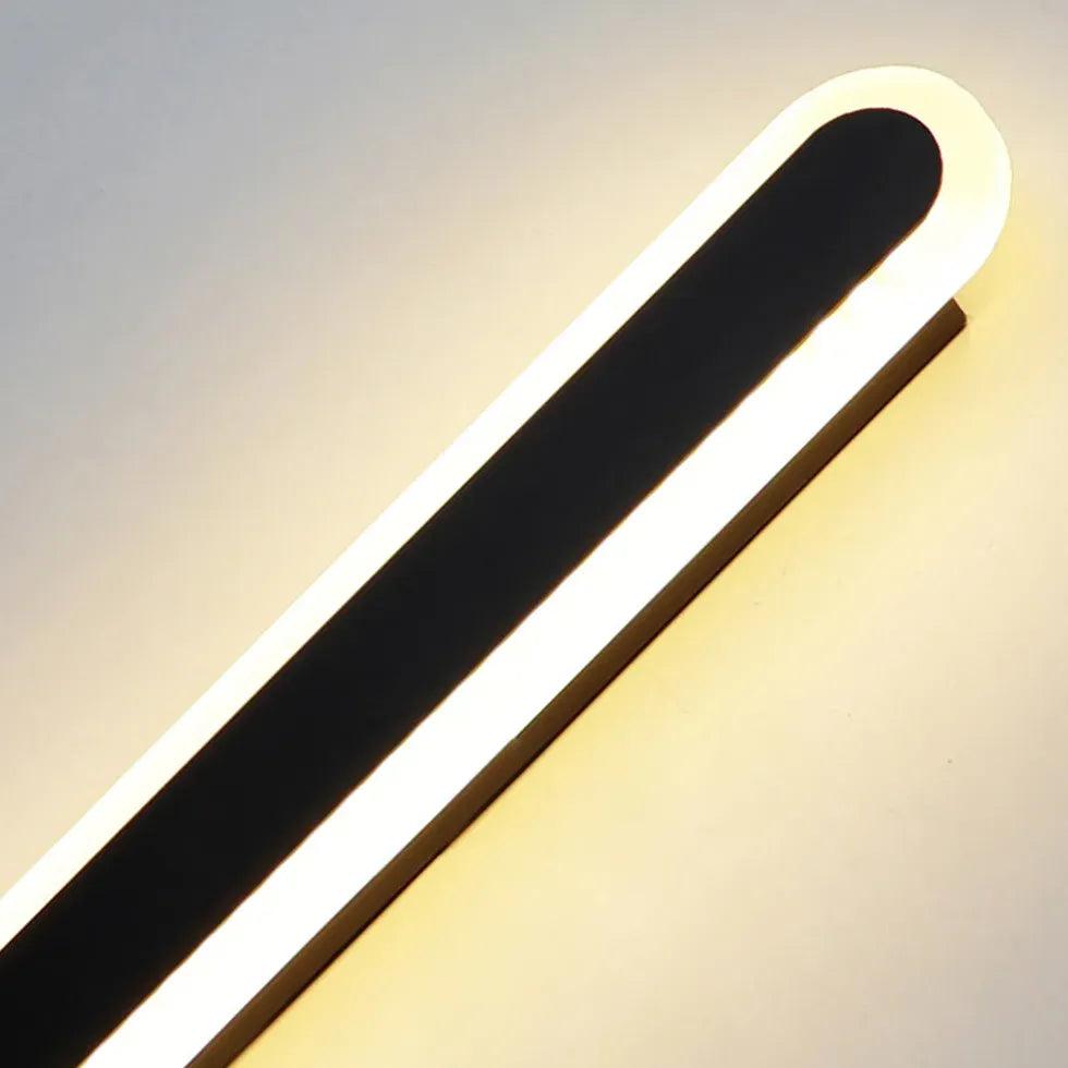 long rectangular Led Black Wall Lamps - Clowas
