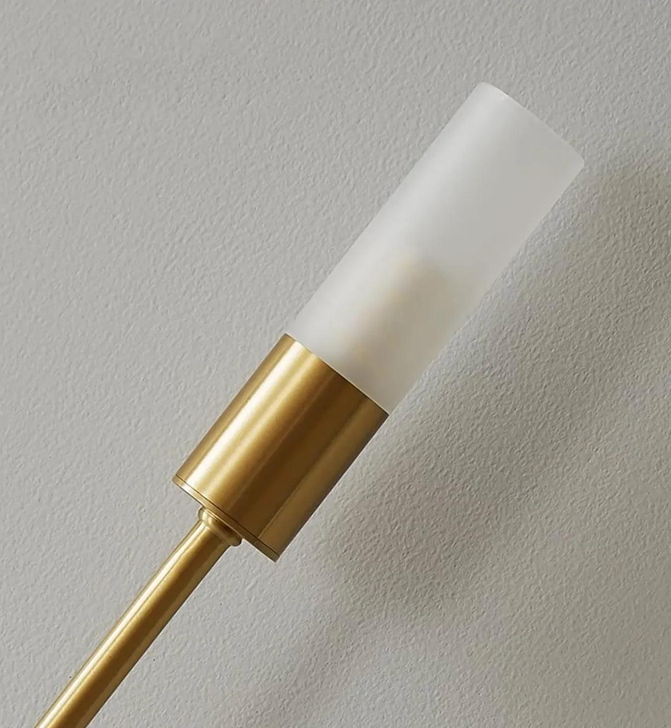 Long Rod Double Headed Gold Wall Lights - Clowas