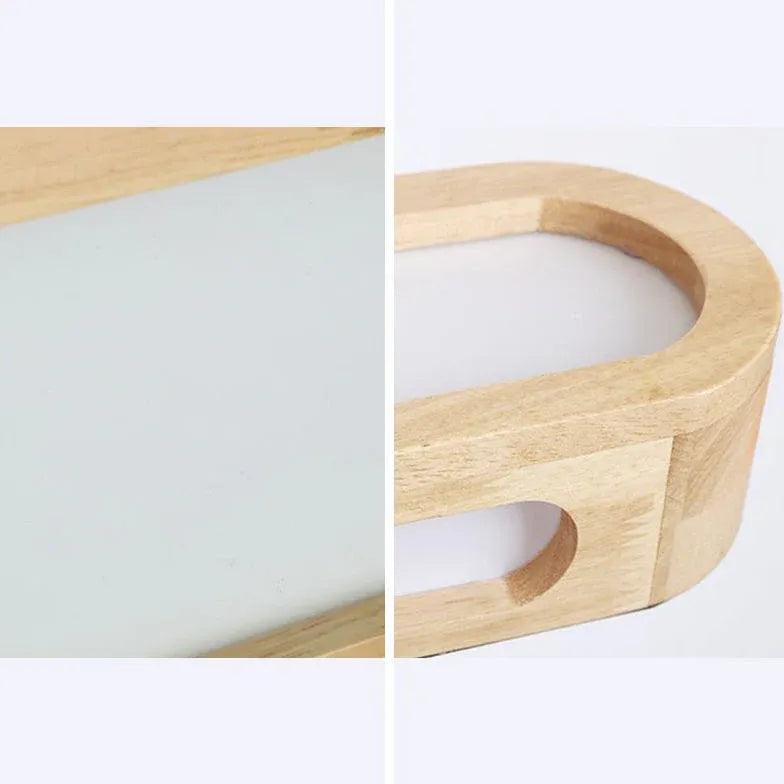 Long Strip Wooden Led Mirror Lights - Clowas