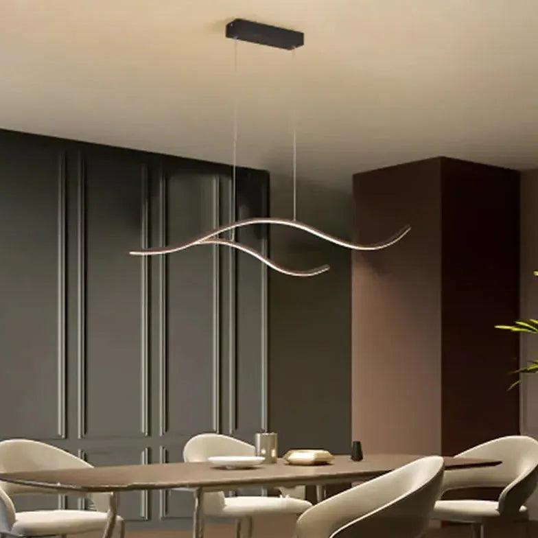 Double Curve Minimalist Modern Pendant Light - Clowas