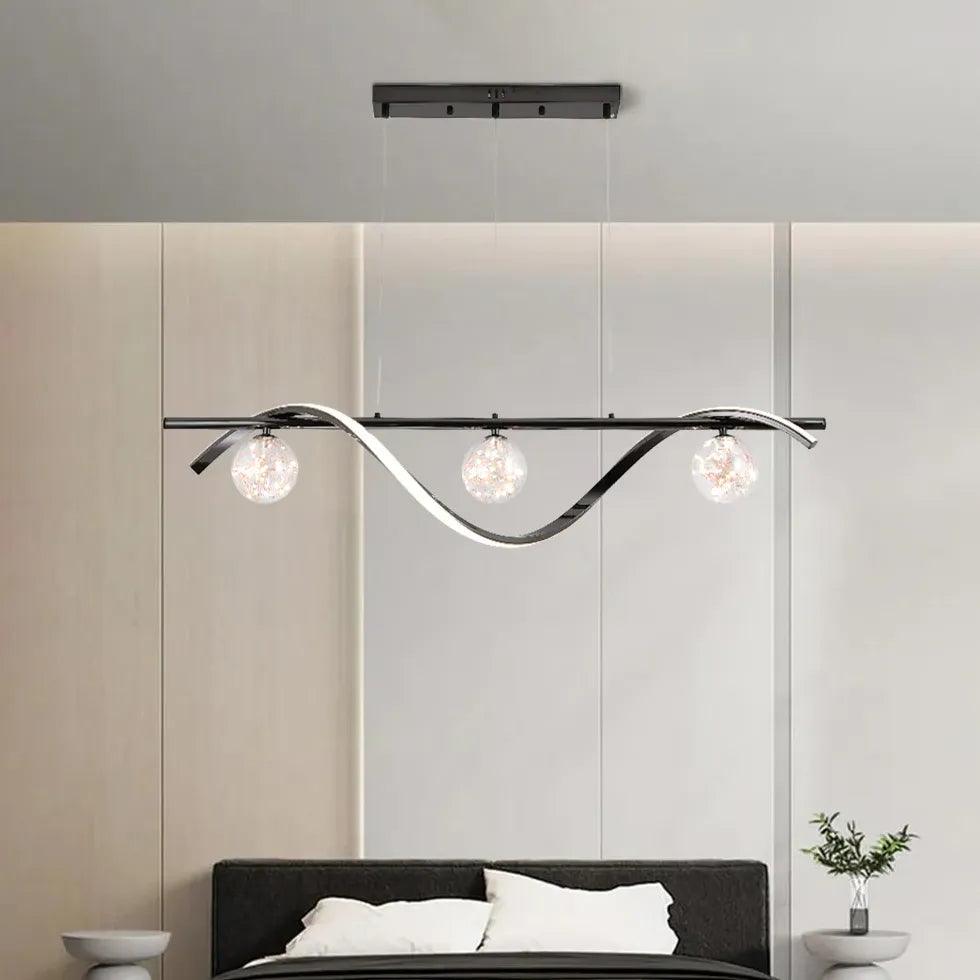 Multi-Light Curved Modern Pendant Light - Clowas