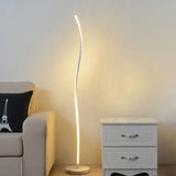 Black and White Linear LED Floor Lamp - Clowas