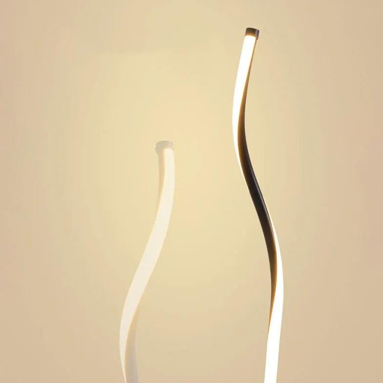 Black and White Linear LED Floor Lamp - Clowas