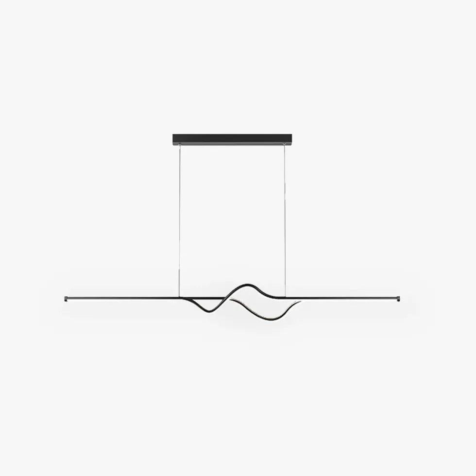 Linear Black & White Minimalist Modern Pendant Light - Clowas