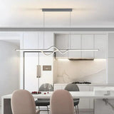 Linear Black & White Minimalist Modern Pendant Light - Clowas