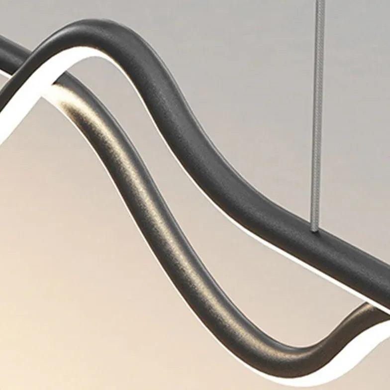 Linear Black & White Minimalist Modern Pendant Light - Clowas