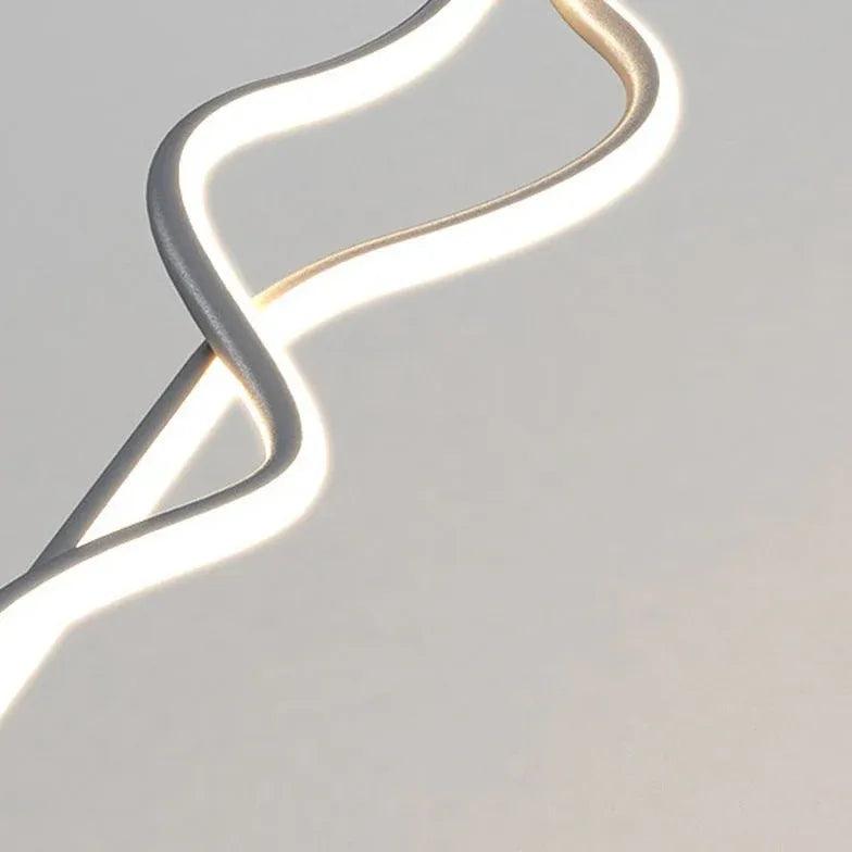 Linear Black & White Minimalist Modern Pendant Light - Clowas