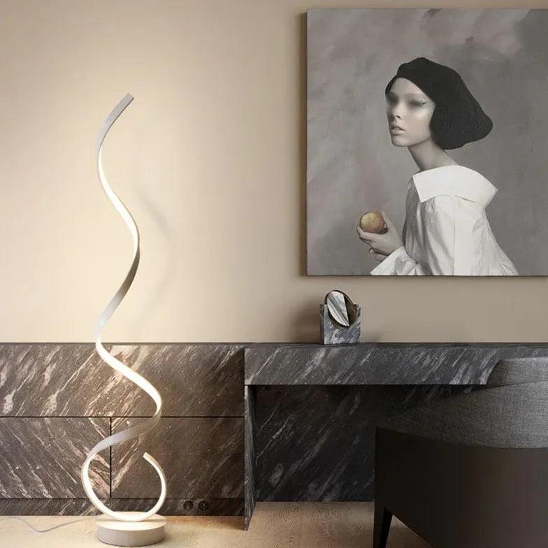Spiral Modern Art Style Floor Lamp - Clowas