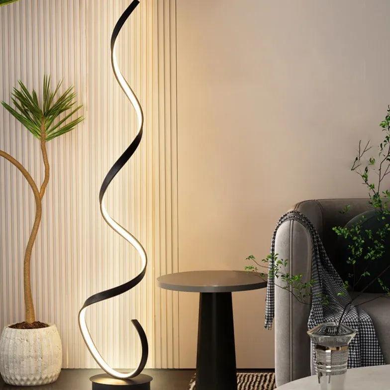 Spiral Modern Art Style Floor Lamp - Clowas