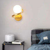 Spiral Globe Glass Bedroom Wall Lights - Clowas
