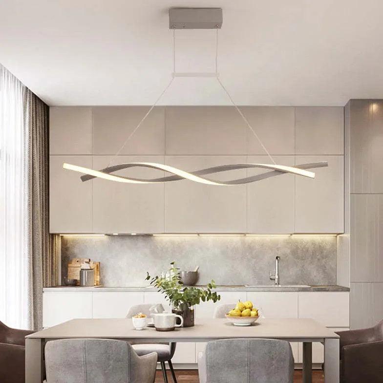 Double Curve Wrapped Modern Pendant Light - Clowas