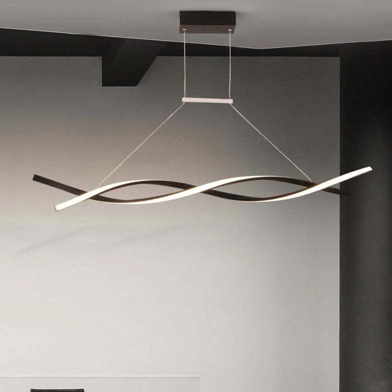 Double Curve Wrapped Modern Pendant Light - Clowas