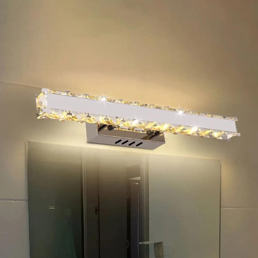 Luxury Crystal Gold LED Bathroom Mirror Lights - Clowas