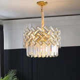 Luxury Gold Round Crystal Chandelier - Clowas