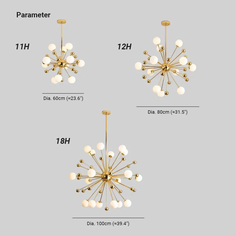 Luxury Planet Gold Dining Room Chandelier - Clowas