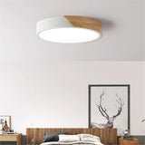 Nordic Pastel Wood LED Light Fixture for Ceiling