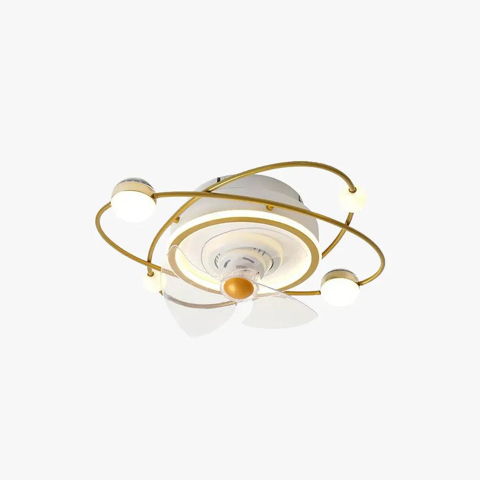Planets Orbiting Modern Ceiling Fan With Light - Clowas