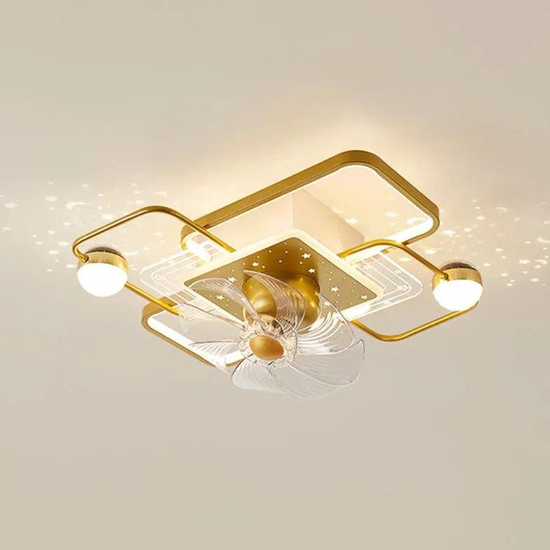 Multiple Lights Modern Ceiling Fan With Light - Clowas