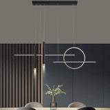 Ring Bar Vertical LED Pendant Light - Clowas
