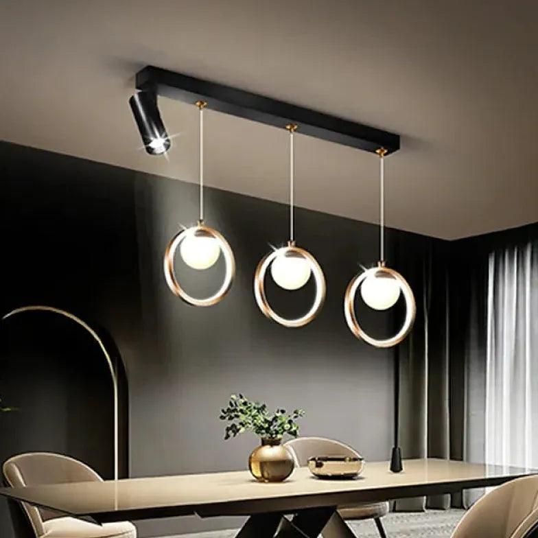 Dimming Ring Glass Kitchen Pendant Light - Clowas