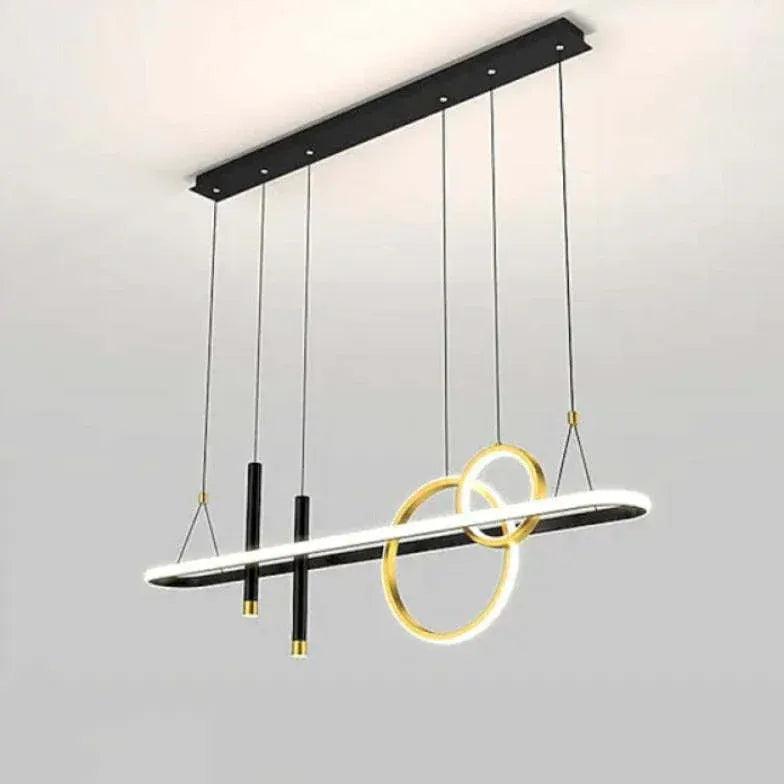 Multi-Loop Straight Line Dining Room Pendant Light - Clowas