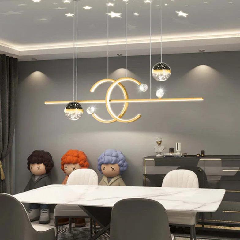Decorative Stars Dining Room Modern Pendant Light - Clowas
