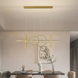Circular Lines Dining Room LED Pendant Light - Clowas