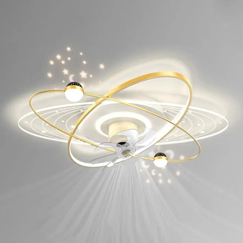 Star Ring LED Ceiling Fan With Light - Clowas