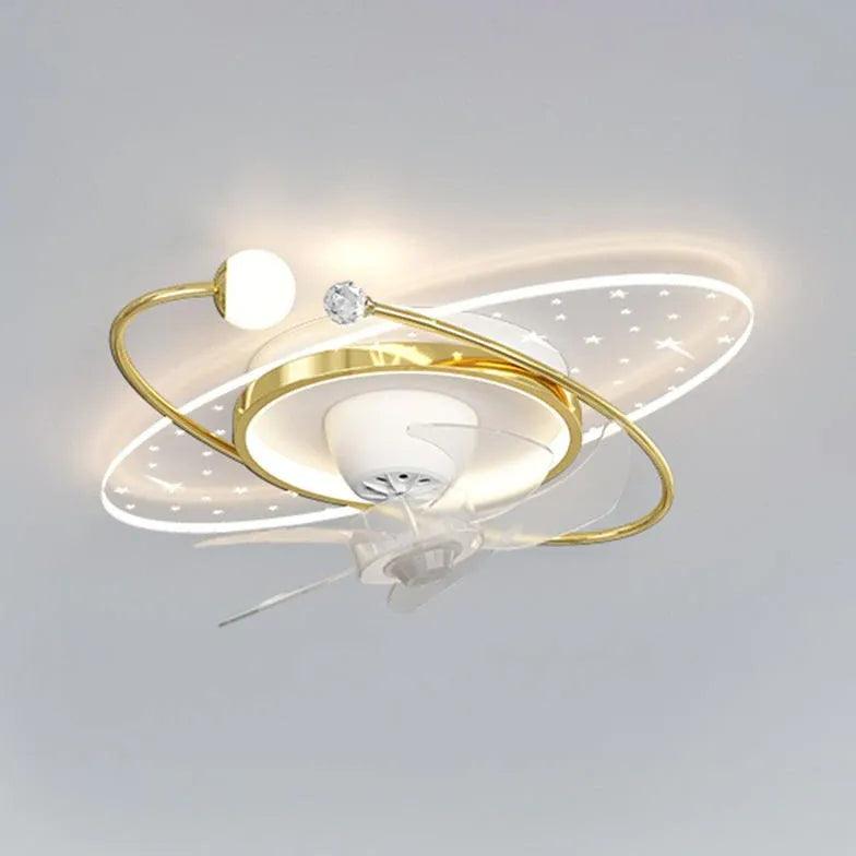 Star Ring LED Ceiling Fan With Light - Clowas