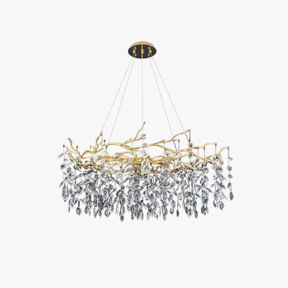 Golden Branch Shaped Luxurious Crystal Chandelier - Clowas