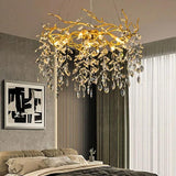 Golden Branch Shaped Luxurious Crystal Chandelier - Clowas