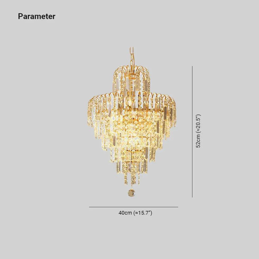 Multi-Light Design Luxury Crystal Gold Chandelier - Clowas