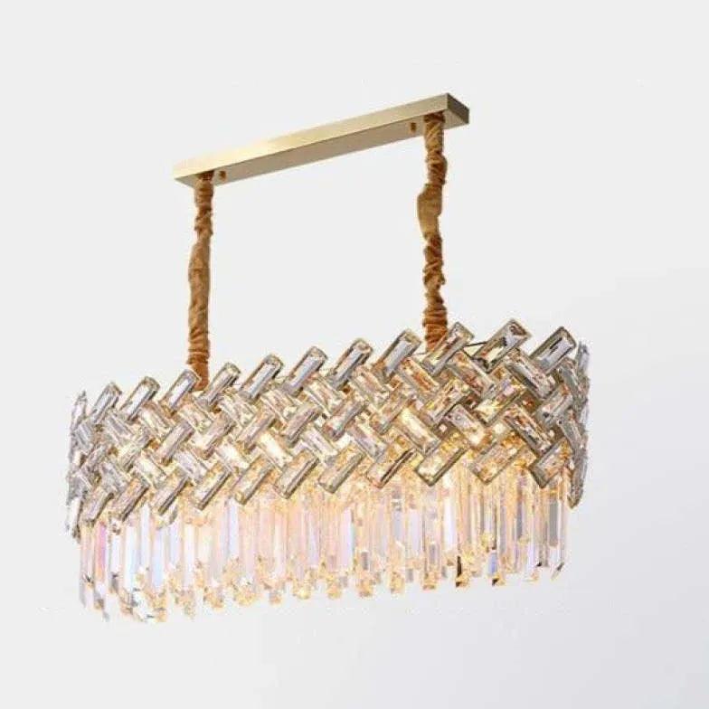 Luxury Gold Round Crystal Chandelier - Clowas