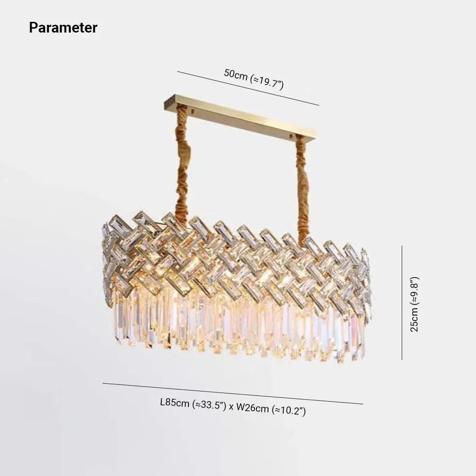 Luxury Gold Round Crystal Chandelier - Clowas