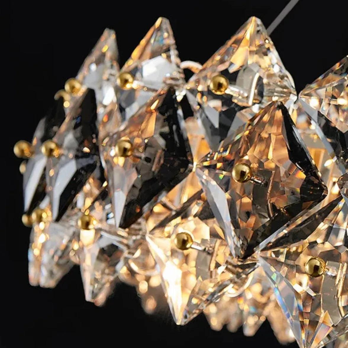 Diamond Folds Crystal Modern Pendant Light - Clowas