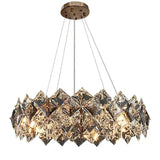 Diamond Folds Crystal Modern Pendant Light - Clowas
