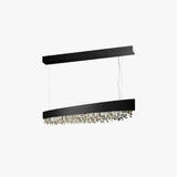 Long Strip Crystal Kitchen Pendant Light - Clowas