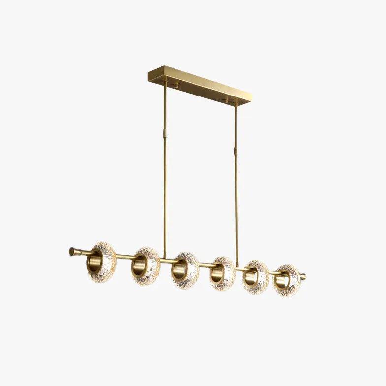 Long Ring Glass Gold Pendant Light - Clowas