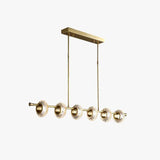 Long Ring Glass Gold Pendant Light - Clowas